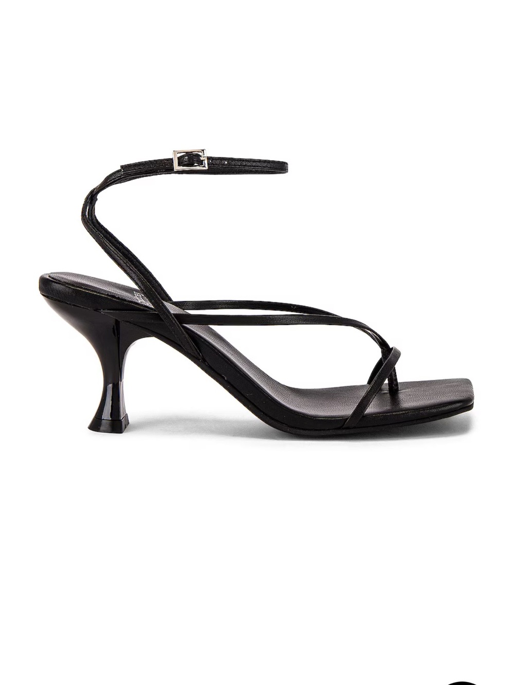 Jeffrey Campbell Fluxx Sandals Black Strappy Mid-Heel shoes heels Revolve 5